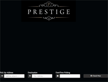 Tablet Screenshot of prestigeprivatehire.com